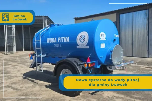 Gmina Lwówek kupiła cysternę do wody pitnej za 45 tys. zł