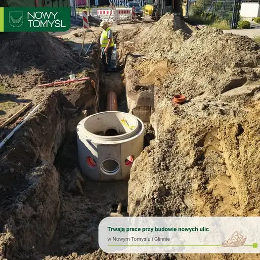 Gmina Nowy Tomyśl buduje nowe drogi w II etapie inwestycji
