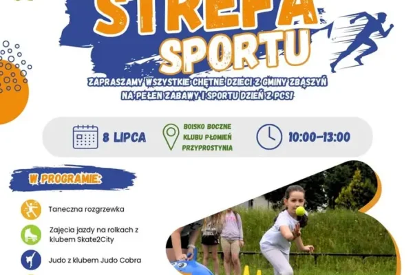 Mobilna Strefa Sportu PCS zawita do Gminy Zbąszyń – sportowe atrakcje dla dzieci 8 lipca
