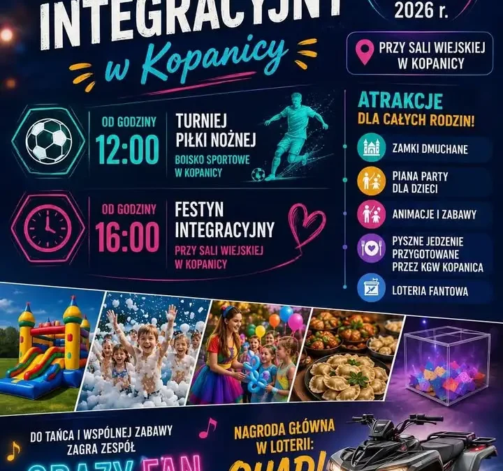 Festyn Integracyjny w Kopanicy już w sobotę 11 lipca