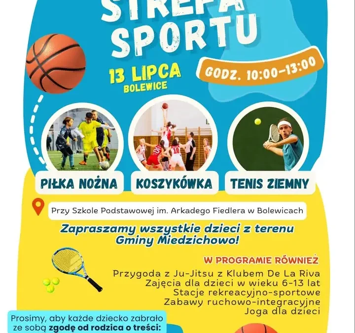 Mobilna Strefa Sportu PCS zawita do Gminy Miedzichowo – sportowe atrakcje dla dzieci