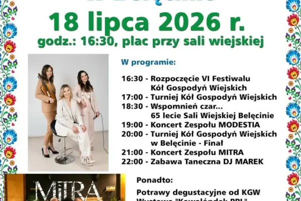 VI Festiwal Kół Gospodyń Wiejskich w Belęcinie – zapowiedź wydarzenia