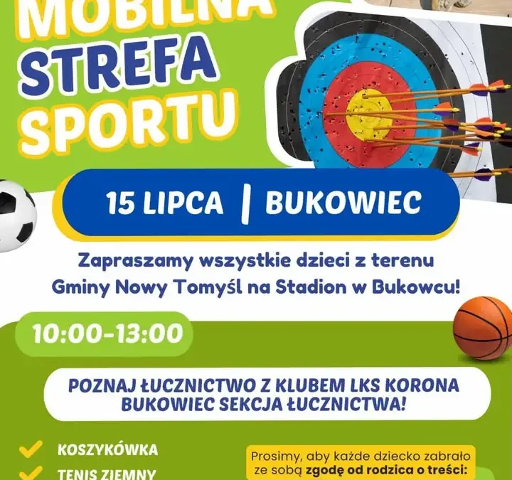 Mobilna Strefa Sportu zawita do Bukowca – sportowe atrakcje dla każdego