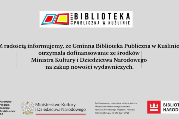 Biblioteka wzbogaci zbiory o nowe książki dzięki dotacji