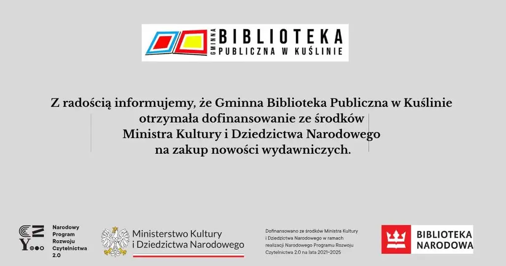 Biblioteka wzbogaci zbiory o nowe książki dzięki dotacji