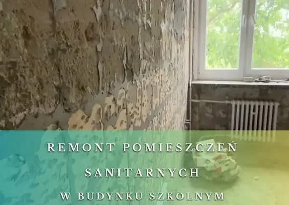 Wakacyjne remonty w szkołach w Wąsowie – nowe sanitariaty dla uczniów