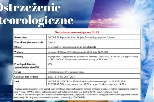 Ostrzeżenie meteorologiczne: upał – jak się chronić?