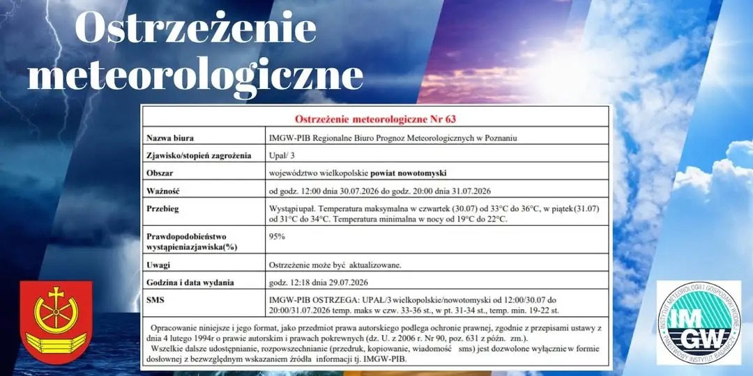 Ostrzeżenie meteorologiczne: upał – jak się chronić?