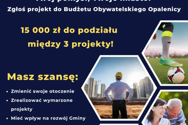 Ruszyła II edycja Budżetu Obywatelskiego w Opalenicy – zgłoś swój projekt!