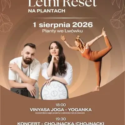 Letni Reset na Plantach – joga i koncert w Lwówku