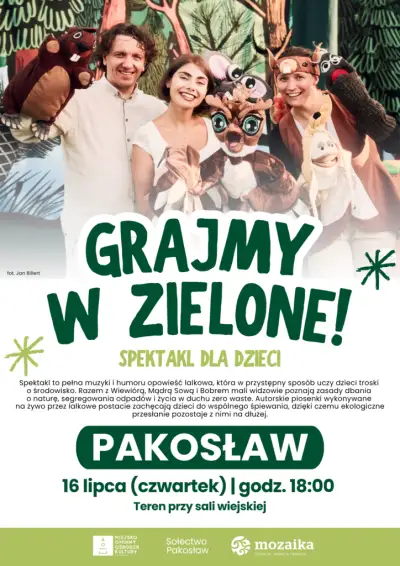 Ekologiczny spektakl dla dzieci w Pakosławiu już w czwartek