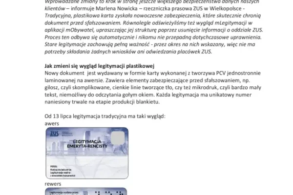 Nowe legitymacje emeryta-rencisty od ZUS – co się zmienia?