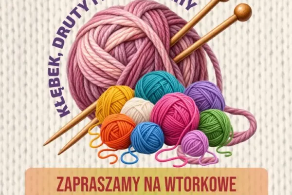 Kłębek, druty i pogaduchy – comiesięczne spotkania w bibliotece