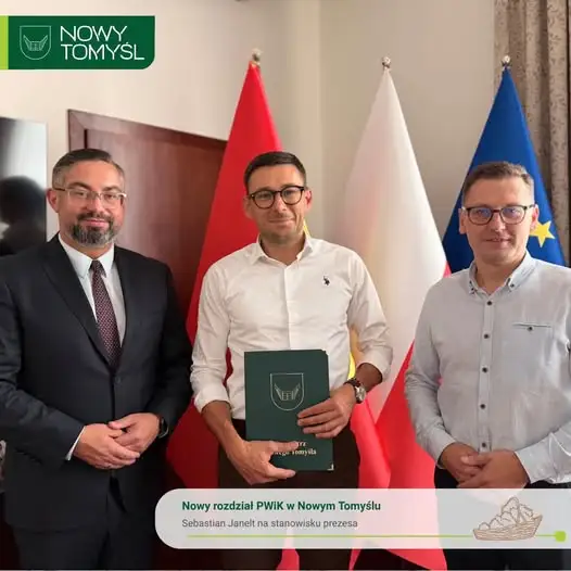 Sebastian Janelt nowym prezesem PWiK w Nowym Tomyślu