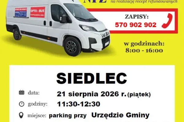 Bezpłatne badanie wzroku w Siedlcu – okazja dla mieszkańców gminy