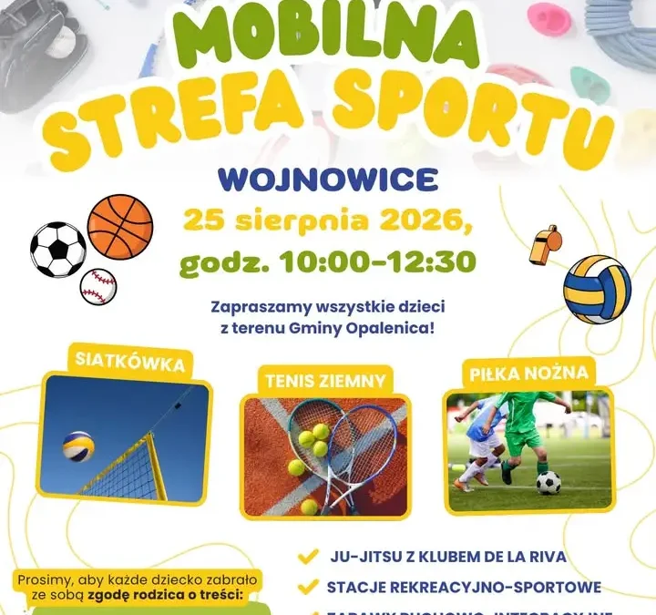 Mobilna Strefa Sportu PCS z finałem w Wojnowicach – ostatnia okazja na wakacyjne aktywności