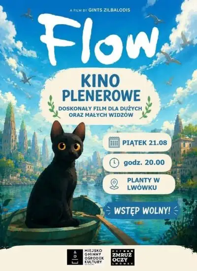 Kino plenerowe w Lwówku: Oscarowy „Flow” pod gwiazdami