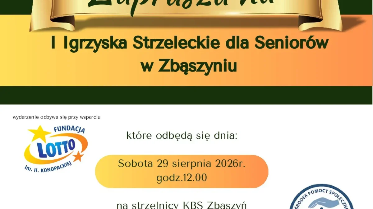 I Igrzyska Strzeleckie dla Seniorów w Zbąszyniu – zapisy trwają