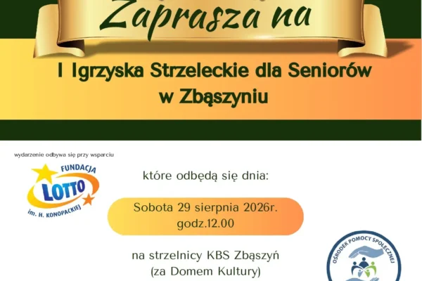 I Igrzyska Strzeleckie dla Seniorów w Zbąszyniu – zapisy trwają