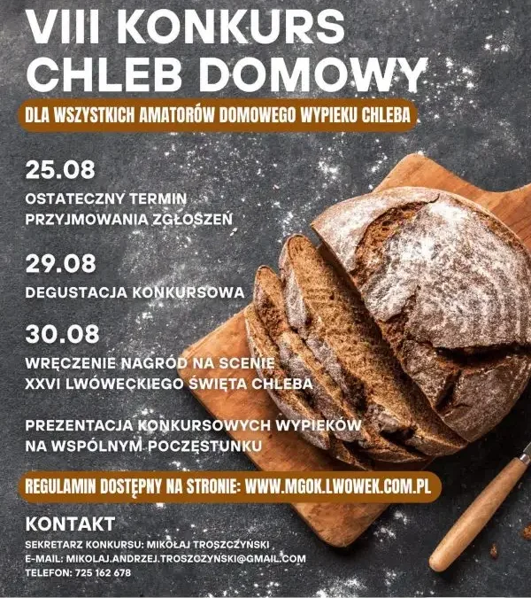 Ruszyły zapisy do VIII Konkursu „Chleb Domowy” w Lwówku