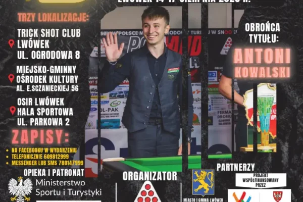 Jubileuszowy Poland Open Snooker i Motopiknik we Lwówku już w sierpniu