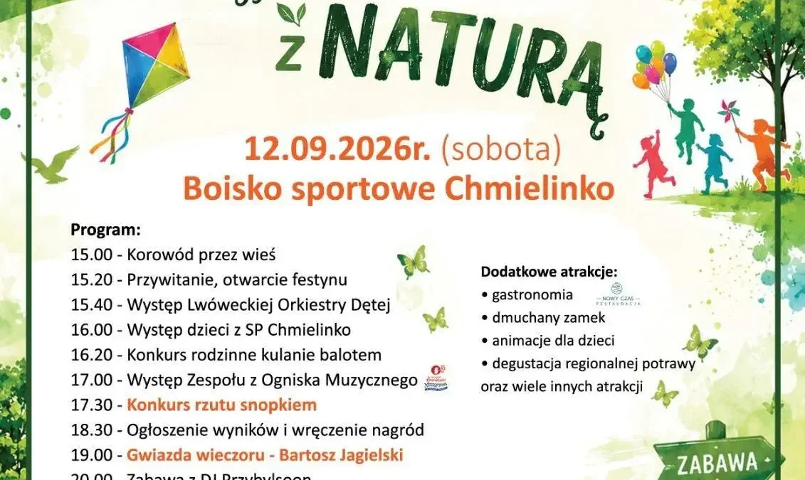 Festyn „Żyjmy w zgodzie z naturą” w Chmielinku – atrakcje dla całych rodzin