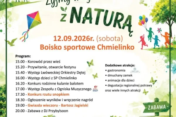 Festyn „Żyjmy w zgodzie z naturą” w Chmielinku – atrakcje dla całych rodzin