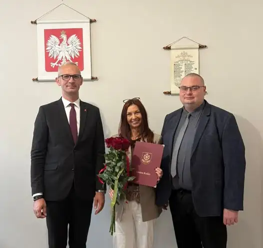 Pani Justyna Fogel świętuje 30-lecie pracy w Urzędzie Gminy Kuślin