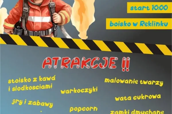 II Zawody Dziecięcych Drużyn Pożarniczych „Na Mokro” w Reklinku – rodzinna zabawa i rywalizacja