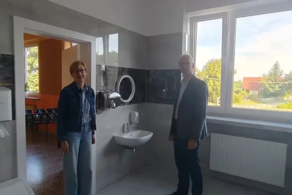 Zakończono remont łazienek w szkole w Wąsowie