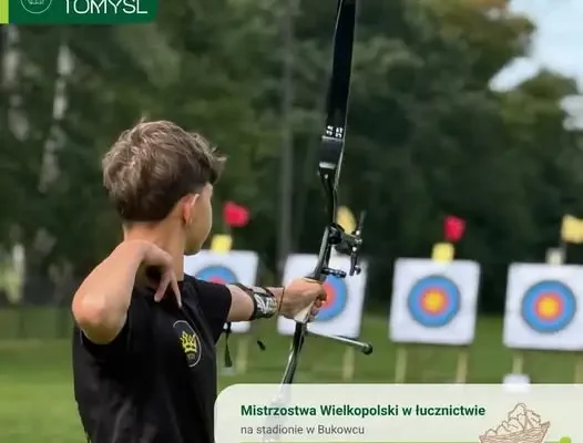 Mistrzostwa Wielkopolski Młodzików w Łucznictwie na Stadionie w Bukowcu