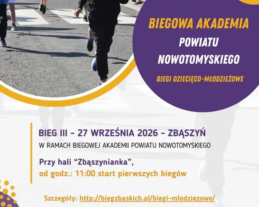 III bieg dziecięco-młodzieżowy w Zbąszyniu – 27 września 2026