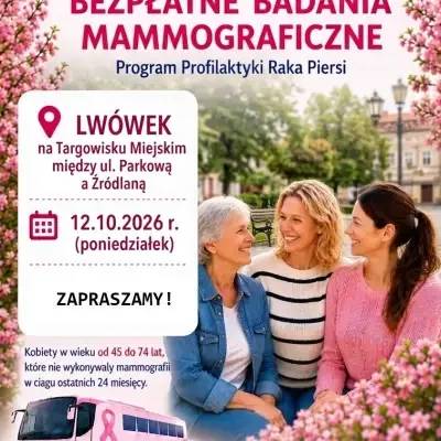 Mammobus we Lwówku: bezpłatne badania piersi już 12 października