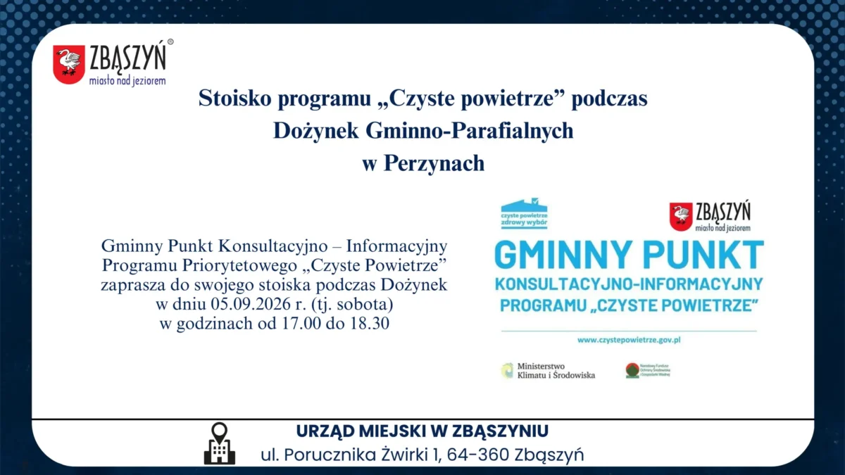 Konsultanci Czystego Powietrza na dożynkach w Perzynach