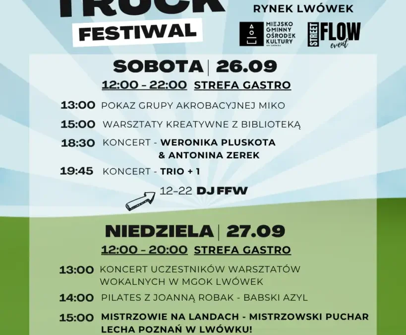 4. Lwówecki Food Truck Festiwal – kulinarne święto na Rynku już w ten weekend