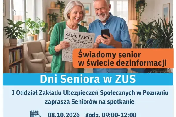 Lwówek: seniorzy nauczą się rozpoznawać fałszywe informacje. Spotkanie z ekspertem ZUS