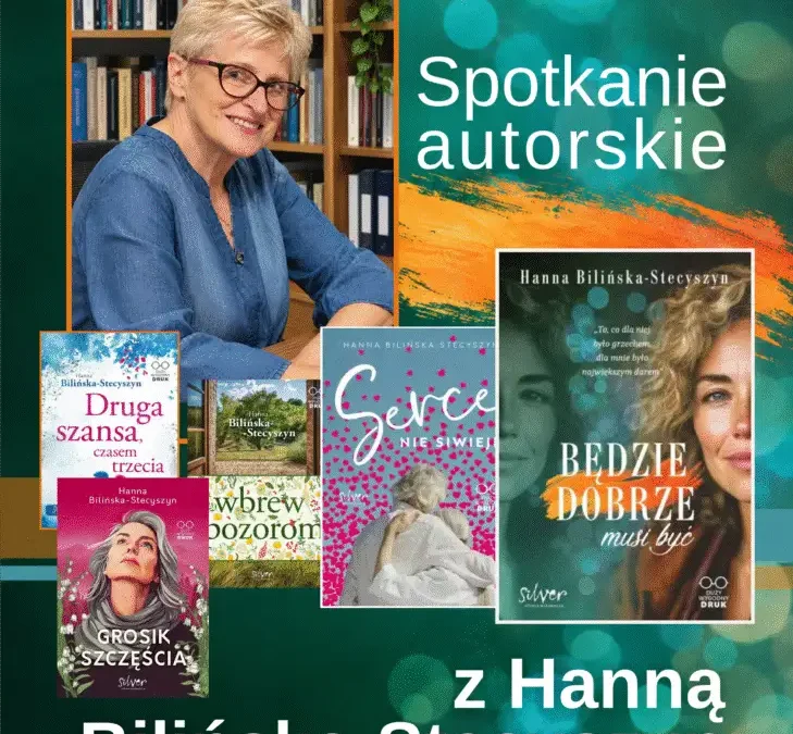 Hanna Bilińska-Stecyszyn spotka się z czytelnikami w bolewickiej bibliotece