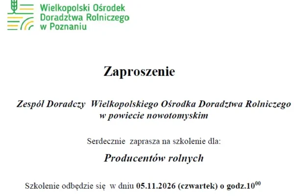 Szkolenie dla rolników w Bolewicach – dopłaty, programy i profilaktyka zdrowotna