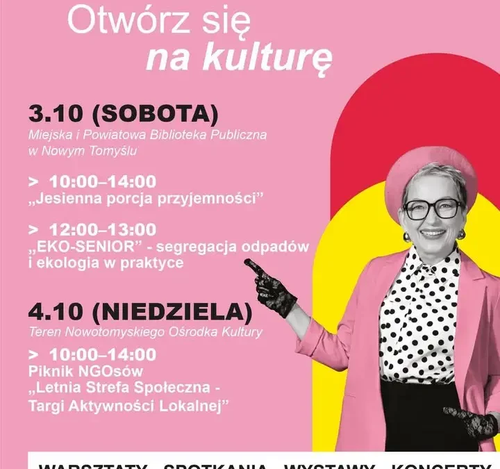 Weekend Seniora z Kulturą w Nowym Tomyślu – sprawdź, co przygotowano