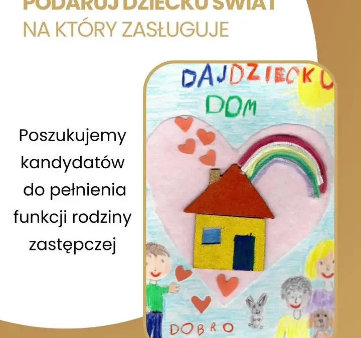 Nowy Tomyśl szuka rodzin zastępczych – PCPR apeluje o pomoc