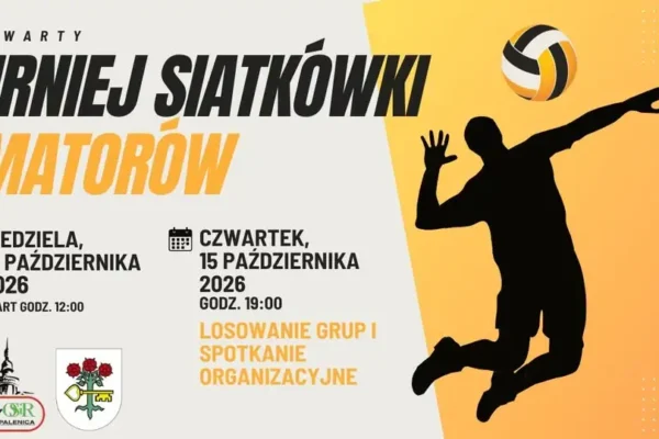 Turniej siatkówki amatorów w Opalenicy – zostało 6 dni