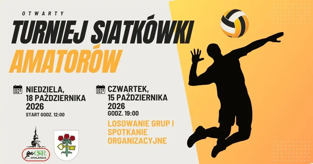 Turniej siatkówki amatorów w Opalenicy – zostało 6 dni