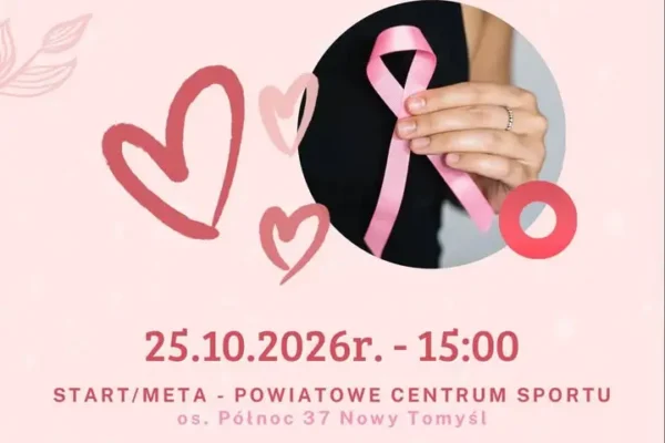Różowe kroki dla zdrowia – spacer profilaktyczny w Nowym Tomyślu