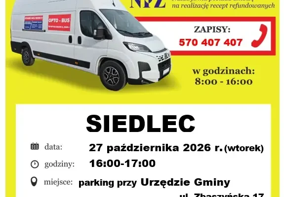 Bezpłatne badanie wzroku w Gminie Siedlec – ostatnie wolne miejsca