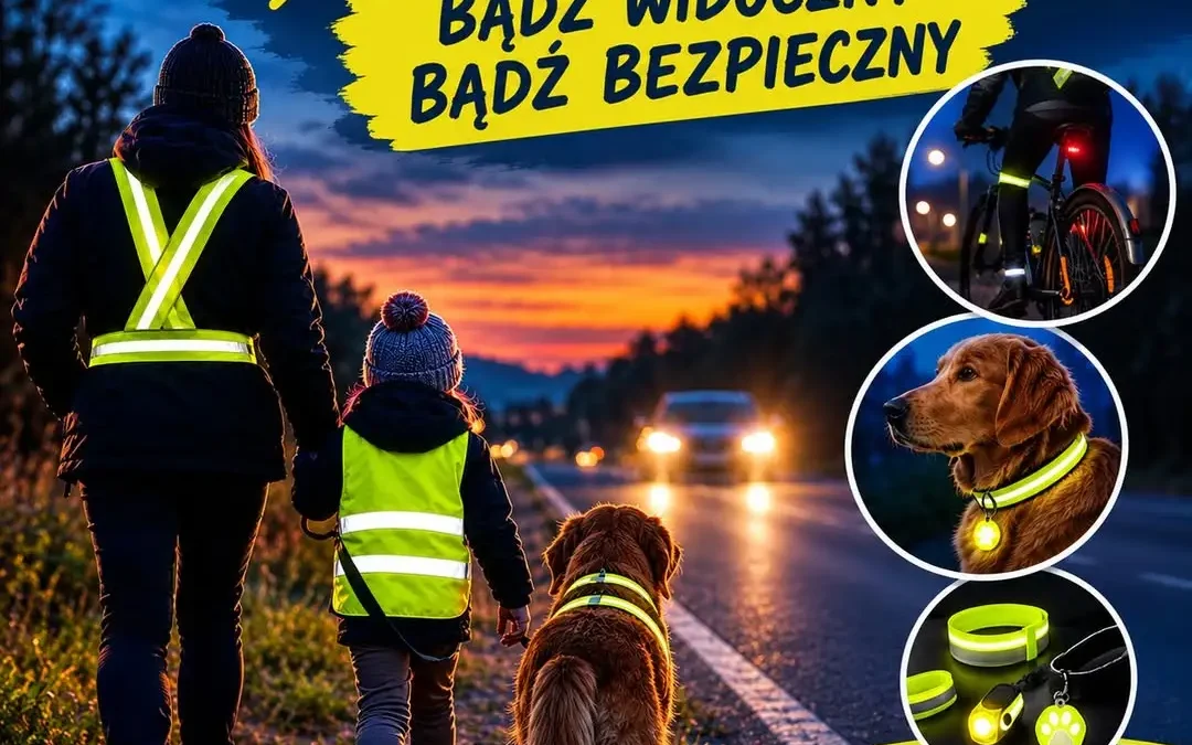 Zmiana czasu i krótsze dni – strażacy apelują o odblaski