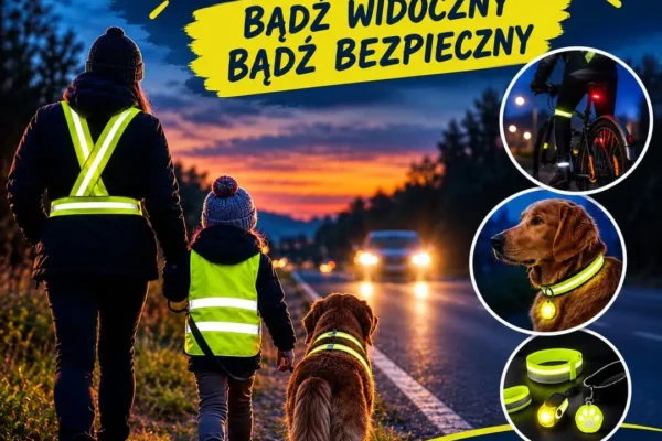 Zmiana czasu i krótsze dni – strażacy apelują o odblaski