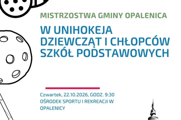 Mistrzostwa Gminy Opalenica w unihokeju – dziś w hali OSiR