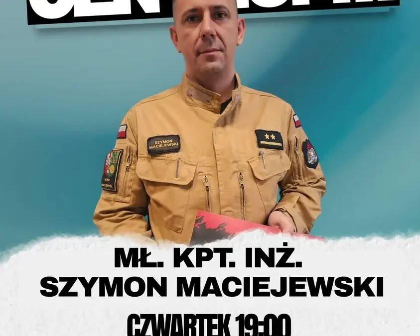 Strażak z Nowego Tomyśla o czujnikach dymu i bezpiecznym sezonie grzewczym w Radiu Centrum 11