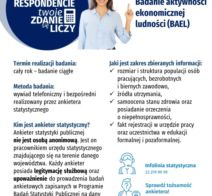 Urząd Statystyczny w Poznaniu ostrzega: trwają badania ankietowe. Sprawdź, czy ankieter jest prawdziwy