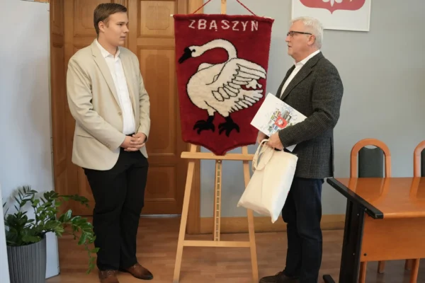 Paweł Pruszkowski – najlepszy absolwent Szkoły Branżowej w Zbąszyniu spotkał się z burmistrzem